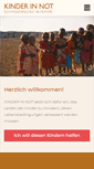 Mobile Screenshot of kinderinnot.ch